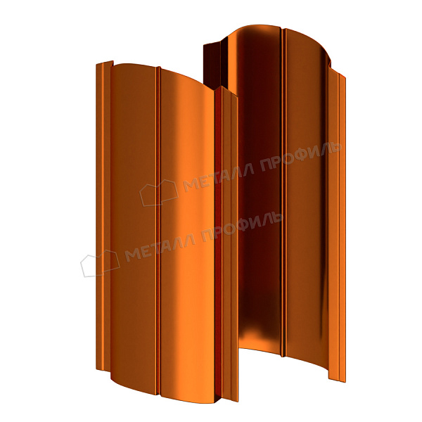 Штакетник металлический МЕТАЛЛ ПРОФИЛЬ ELLIPSE-O 19х126 (AGNETA-20-Copper\Copper-0.5), который вы можете купить за 228.69 ₽.